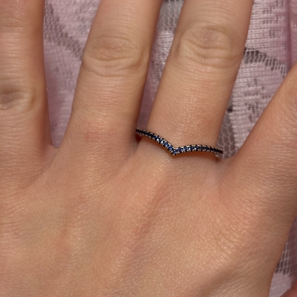 Pandora Timeless Wish Sparkling Blue Ring